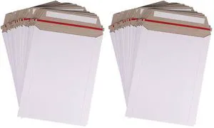 200 Pack 6X8 inch Self Seal Photo Document Mailers Stay Flat White Cardboard Envelopes White Photography Mailers for CD, Photos, Document 200 Pack 6X8 inch Self Seal Photo Document Mailers Stay Flat White Cardboard Envelopes White Photography Mailers for CD, Photos, Document