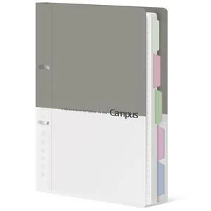 5 Subject Spiral Notebook Journal, Campus 110 Sheets A4 Refillable Notebook with Dividers Tabs, College Ruled Binder Notebook for Work School Note taking, Gray 5 Subject Spiral Notebook Journal, Campus 110 Sheets A4 Refillable Notebook with Dividers Tabs, College Ruled Binder Notebook for Work School Note taking, Gray