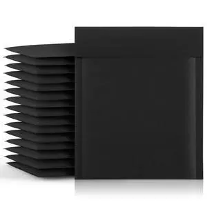 Kraft Bubble Mailers 8.5x12 Inch 25 Pack Padded Envelopes Black #2 usable size 8.5x11,self seal,kraft paper,strong adhesion,padded,mailing,for clothes,books,magazines,small business Kraft Bubble Mailers 8.5x12 Inch 25 Pack Padded Envelopes Black #2 usable size 8.5x11,self seal,kraft paper,strong adhesion,padded,mailing,for clothes,books,magazines,small business