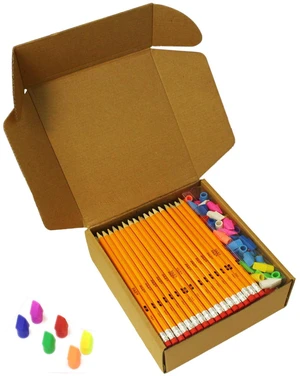 Pencils & Erasers Tops Set, 220Pcs 172 Pcs Pre-sharpened pencils No. 2, 48Pcs Eraser Caps, #2 HB pencil sharpened, Back to school Pencils & Erasers Tops Set, 220Pcs 172 Pcs Pre-sharpened pencils No. 2, 48Pcs Eraser Caps, #2 HB pencil sharpened, Back to school