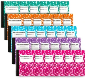 Mini Composition Notebook, Cute 30 Pack 5 Pastel Colors Narrow Ruled Mini Composition Books Bulk, Small Pocket Marble Journal Notebooks for Kids Students College, Pocket Size 4.5 x 3.25 in Mini Composition Notebook, Cute 30 Pack 5 Pastel Colors Narrow Ruled Mini Composition Books Bulk, Small Pocket Marble Journal Notebooks for Kids Students College, Pocket Size 4.5 x 3.25 in