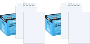6x9 Self Seal Security Catalog Envelopes 250 Count Small White Envelopes for Mailing, Storage and Organizing (Pack of 2) 6x9 Self Seal Security Catalog Envelopes 250 Count Small White Envelopes for Mailing, Storage and Organizing (Pack of 2)