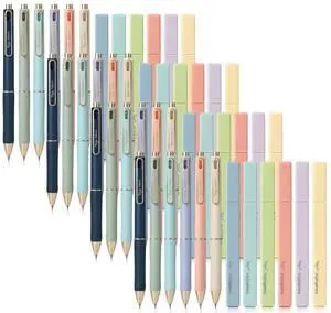48 Pack Bible Highlighters and Pens Set, No Bleed and Quick-Drying 24 Pastel Chisel Tip Highlighters and 24 Black Ink Pens for Bible Study, Journaling, School and Office Supplies 48 Pack Bible Highlighters and Pens Set, No Bleed and Quick-Drying 24 Pastel Chisel Tip Highlighters and 24 Black Ink Pens for Bible Study, Journaling, School and Office Supplies
