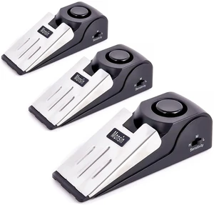 Door Stop Alarm, Door Stopper with 120DB Security Alarm, Floor Wedge Doorstop for Travel Apartment Home House (Pack of 3) Door Stop Alarm, Door Stopper with 120DB Security Alarm, Floor Wedge Doorstop for Travel Apartment Home House (Pack of 3)