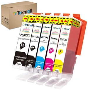 PGI-280XL CLI-281XL Compatible Ink Cartridges 280 281 for Canon Pixma Printers TS702a TS702 TR8620a TR8520 TR8500 TR8600 TS6120 TS6220 TS9120 PGI-280XL CLI-281XL Compatible Ink Cartridges 280 281 for Canon Pixma Printers TS702a TS702 TR8620a TR8520 TR8500 TR8600 TS6120 TS6220 TS9120