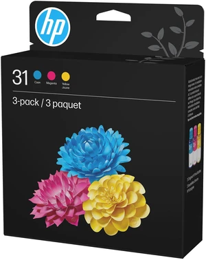 31 Cyan, Magenta, Yellow Ink Bottles (3-Pack) | Works with Smart Tank 5000, 6000, 7000 and Smart Tank Plus 500, 600 Series | 9C228AN 31 Cyan, Magenta, Yellow Ink Bottles (3-Pack) | Works with Smart Tank 5000, 6000, 7000 and Smart Tank Plus 500, 600 Series | 9C228AN