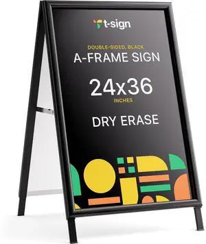 Sidewalk Sign for Indoor & Outdoor Sign - Open Aluminum A Frame Sign Poster Board 24x36 Inches, White Dry Erase Surface - Heavy Duty Double Sided Sandwich Board, Street Advertising Sign Board Sidewalk Sign for Indoor & Outdoor Sign - Open Aluminum A Frame Sign Poster Board 24x36 Inches, White Dry Erase Surface - Heavy Duty Double Sided Sandwich Board, Street Advertising Sign Board