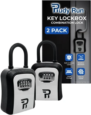 Key Lock Box for Outside Large Outdoor Lockbox for Keys with Code, 4-Digit Combination Hidden Safe to Hide a Key Outside, Portable Safe Key Storage, 6.7 in, 2 Packs Key Lock Box for Outside Large Outdoor Lockbox for Keys with Code, 4-Digit Combination Hidden Safe to Hide a Key Outside, Portable Safe Key Storage, 6.7 in, 2 Packs
