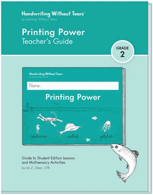 Printing Power Teacher's Guide, 2nd Grade+ Scripted lessons for Printing Power workbook for Ages 7+, fine motor activities, build school writing readiness Printing Power Teacher's Guide, 2nd Grade+ Scripted lessons for Printing Power workbook for Ages 7+, fine motor activities, build school writing readiness