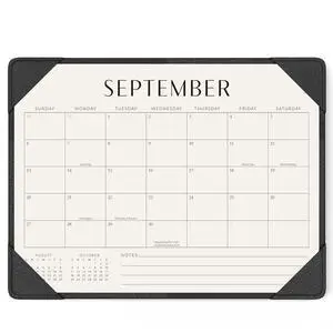 Desk Calendar 2026-2027 with Protective Mat 14"x10.5" Desk Pad Calendar From July 2026 to December 2027, Desk Blotter Calendar for Easy Planning, Gift for the Holidays, Black Desk Calendar 2026-2027 with Protective Mat 14"x10.5" Desk Pad Calendar From July 2026 to December 2027, Desk Blotter Calendar for Easy Planning, Gift for the Holidays, Black
