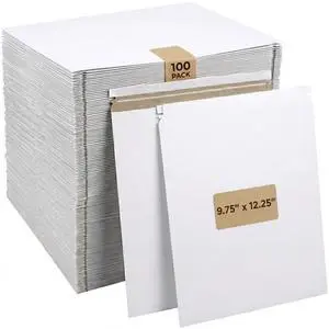 Rigid Mailers 9" x 12" (100-Pack) - Cardboard Mailer Envelopes for Photos, Documents, Prints - Stay Flat Rigid Mailers 9" x 12" (100-Pack) - Cardboard Mailer Envelopes for Photos, Documents, Prints - Stay Flat