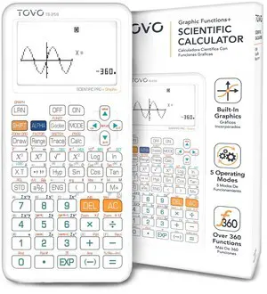TOVO Scientific Calculator with Graphic Functions, 360+ Functions Graphing Calculator for Students, Large 3" Screen Multi-Mode Scientific Calculators for High School & College, TS-259 TOVO Scientific Calculator with Graphic Functions, 360+ Functions Graphing Calculator for Students, Large 3" Screen Multi-Mode Scientific Calculators for High School & College, TS-259