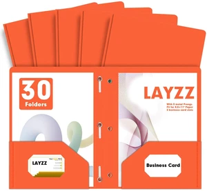 30 Pack Plastic 2 Pocket Folders with Prongs, Letter Size Orange Functional Folder Design With Metal Fastener Prongs, Keeps Documents Organized For School, Home And Workplace Filing 30 Pack Plastic 2 Pocket Folders with Prongs, Letter Size Orange Functional Folder Design With Metal Fastener Prongs, Keeps Documents Organized For School, Home And Workplace Filing