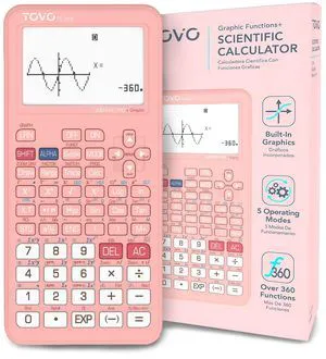 TOVO Scientific Calculator with Graphic Functions, 360+ Functions Graphing Calculator for Students, Large 3" Screen Multi-Mode Scientific Calculators for High School & College, TS-259 TOVO Scientific Calculator with Graphic Functions, 360+ Functions Graphing Calculator for Students, Large 3" Screen Multi-Mode Scientific Calculators for High School & College, TS-259