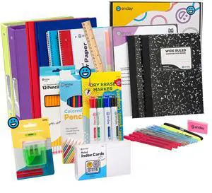 Middle School Supplies Kit - 6th, 7th, and 8th Grade Back to School Supplies - 55 Piece, Premium Quality Kids School Supplies for Girls & Boys, Grades 6-8 Middle School Supplies for Kids Middle School Supplies Kit - 6th, 7th, and 8th Grade Back to School Supplies - 55 Piece, Premium Quality Kids School Supplies for Girls & Boys, Grades 6-8 Middle School Supplies for Kids