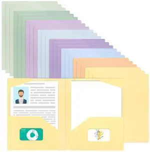 24pcs Plastic Folders with Pockets, Heavy Duty Pocket Folders, 2 Pocket File Folders with 2 Business Card Holder, 8 Colors, Letter Size, A4 Size, for Office School Filing Supplies 24pcs Plastic Folders with Pockets, Heavy Duty Pocket Folders, 2 Pocket File Folders with 2 Business Card Holder, 8 Colors, Letter Size, A4 Size, for Office School Filing Supplies