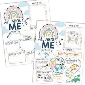 20 All About Me Posters Elementary Classroom Decor, Star Student Poster 100 Days of School Items, Student of the Week Poster Elementary Classroom Must Haves, End of School Year Teacher Supplies 20 All About Me Posters Elementary Classroom Decor, Star Student Poster 100 Days of School Items, Student of the Week Poster Elementary Classroom Must Haves, End of School Year Teacher Supplies