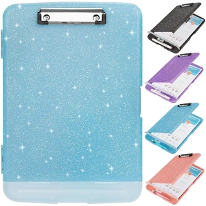 Glitter Clipboard with Storage,Storage Clipboard with Pen Holder,A4 Binder Clip Boards 8.5x11 with Low Profile Clip,Side Opening Sparkle Clipboards, Clipboards Folder for Office Supplies-Aqua Blue Glitter Clipboard with Storage,Storage Clipboard with Pen Holder,A4 Binder Clip Boards 8.5x11 with Low Profile Clip,Side Opening Sparkle Clipboards, Clipboards Folder for Office Supplies-Aqua Blue