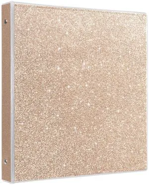 3 Ring Binders 1 Inch Sparkly Binder 1 Inch to Hold 300 Sheets, Fashion Binder Back to School Supplies, Rose Gold 3 Ring Binders 1 Inch Sparkly Binder 1 Inch to Hold 300 Sheets, Fashion Binder Back to School Supplies, Rose Gold