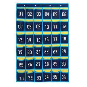 36 Numbered Pockets Classroom Pocket Chart for Cell Phone Holder Wall Door Hanging Pocket Organizer for Phone Calculator Holder, Phone Pouch for School Classroom & Office Phone Management 36 Numbered Pockets Classroom Pocket Chart for Cell Phone Holder Wall Door Hanging Pocket Organizer for Phone Calculator Holder, Phone Pouch for School Classroom & Office Phone Management