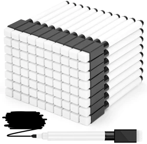 300 Pcs Magnetic Dry Erase Markers, Black Fine Point with Eraser Cap Mini White Board Markers Bulk, for Teachers, Office Supplies, School, Classroom 300 Pcs Magnetic Dry Erase Markers, Black Fine Point with Eraser Cap Mini White Board Markers Bulk, for Teachers, Office Supplies, School, Classroom