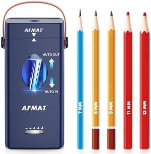 Electric Pencil Sharpener, Rechargeable & Cordless, Fully Automatic Pencil Sharpener for Classroom, Auto in & Out, 5 Sharpness Modes, Heavy Duty Sharpeners for 6-12mm No.2/Jumbo Pencils PSC7 Electric Pencil Sharpener, Rechargeable & Cordless, Fully Automatic Pencil Sharpener for Classroom, Auto in & Out, 5 Sharpness Modes, Heavy Duty Sharpeners for 6-12mm No.2/Jumbo Pencils PSC7