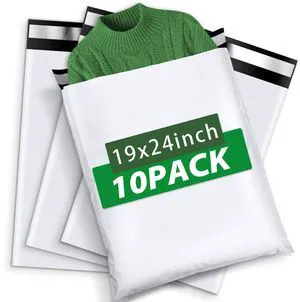 10Pack Thick Large Poly Mailers Bags 19x24 for Clothes and Small Bussiness Durable shipping bags waterproof with self Adhesive for packaging clothing 10Pack Thick Large Poly Mailers Bags 19x24 for Clothes and Small Bussiness Durable shipping bags waterproof with self Adhesive for packaging clothing