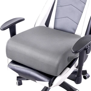 Extra Thick Chair Cushions,Office Chair Booster Seat Cushion to Raise Seat Height for Pain Relief,18 x 16 x 6 inch Non Slip Memory Foam Thick Cushion with Carry HandleGrey Extra Thick Chair Cushions,Office Chair Booster Seat Cushion to Raise Seat Height for Pain Relief,18 x 16 x 6 inch Non Slip Memory Foam Thick Cushion with Carry HandleGrey