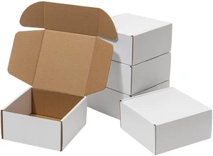 6x6x3 Inches Shipping Boxes 60 Pack Corrugated Cardboard White Box White Literature Mailer Bulk Packaging Supplies 6x6x3 Inches Shipping Boxes 60 Pack Corrugated Cardboard White Box White Literature Mailer Bulk Packaging Supplies