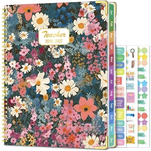 Teacher Planner 2026-2027, 14 Checklists 8.5"x11" Lesson Plan Book Jul 2026-Jun 2027 Academic Year, Teacher Calendar Agenda with Spiral Hardcover & Gold Corners for Class Homeschool, Floral Teacher Planner 2026-2027, 14 Checklists 8.5"x11" Lesson Plan Book Jul 2026-Jun 2027 Academic Year, Teacher Calendar Agenda with Spiral Hardcover & Gold Corners for Class Homeschool, Floral