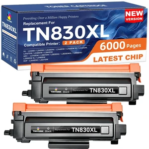 TN830XL Toner Cartridges Replacement for Brother TN830 830XL 2Pack Compatible for Brother TN830 XL/V/R with DCP-L2640DW MFC-L2820DW HL-L2400D HL-L2460DW HL-L2405W HL-L2465DW HL-L2480DW Printer TN830XL Toner Cartridges Replacement for Brother TN830 830XL 2Pack Compatible for Brother TN830 XL/V/R with DCP-L2640DW MFC-L2820DW HL-L2400D HL-L2460DW HL-L2405W HL-L2465DW HL-L2480DW Printer