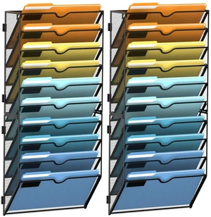 10-Tier Hanging Wall File Organizer with Hooks, 2 Pack Mesh Wall File Holder, Mail Organizer Wall Mounted for Papers, Documents, Folders and Magazines in Home Office, Classroom 10-Tier Hanging Wall File Organizer with Hooks, 2 Pack Mesh Wall File Holder, Mail Organizer Wall Mounted for Papers, Documents, Folders and Magazines in Home Office, Classroom