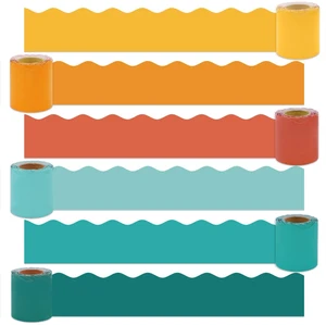 216ft Groovy Retro Classroom Decorations, Retro Bulletin Board Borders Set, Colorful Wavy Scalloped Rolled Border Trims for Teacher Back to School Supplies, Classroom Door Wall Decals, 6 Rolls 216ft Groovy Retro Classroom Decorations, Retro Bulletin Board Borders Set, Colorful Wavy Scalloped Rolled Border Trims for Teacher Back to School Supplies, Classroom Door Wall Decals, 6 Rolls