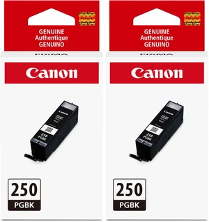 PGI-250 Genuine Pigment Black Ink Tank, Compatible with MG6320, IP7220 & MG5420, MX922, MG5520, MG6420, MG7120, iX6820, iP8720, MG7520, MG6620, and MG5620 Printers (Pack of 2) PGI-250 Genuine Pigment Black Ink Tank, Compatible with MG6320, IP7220 & MG5420, MX922, MG5520, MG6420, MG7120, iX6820, iP8720, MG7520, MG6620, and MG5620 Printers (Pack of 2)