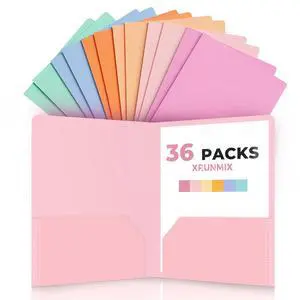 6 Pack Plastic Folders with Pockets, Extra Thick 2 Pocket Folders, Stay-Put Tabs for Letter Size Paper, Aesthetic Pastel Colors, Water-Resistant File Folders for School, Office & College (36) 6 Pack Plastic Folders with Pockets, Extra Thick 2 Pocket Folders, Stay-Put Tabs for Letter Size Paper, Aesthetic Pastel Colors, Water-Resistant File Folders for School, Office & College (36)
