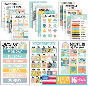 16 Laminated Toddler Learning Posters 1-3 for Preschool Classroom Decor Boho Learning Posters for Toddlers 1-3, Homeschool Room Decor for Toddler Wall Activity, Kindergarten Classroom Must Haves 16 Laminated Toddler Learning Posters 1-3 for Preschool Classroom Decor Boho Learning Posters for Toddlers 1-3, Homeschool Room Decor for Toddler Wall Activity, Kindergarten Classroom Must Haves