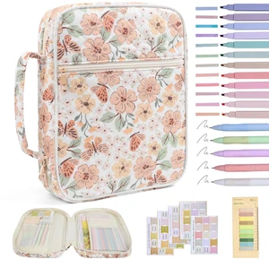 Bible Bag Cover Case for Women Study Supplies Kit Church Book Holder Bible Study Supplies w/ Tabs Pens Portable Church Book Quilted Large Carrying Case Christian Gifts for Women Girls Bible Bag Cover Case for Women Study Supplies Kit Church Book Holder Bible Study Supplies w/ Tabs Pens Portable Church Book Quilted Large Carrying Case Christian Gifts for Women Girls