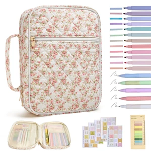 Bible Bag Cover Case for Women Study Supplies Kit Church Book Holder Bible Study Supplies w/ Tabs Pens Portable Church Book Quilted Large Carrying Case Christian Gifts for Women Girls Bible Bag Cover Case for Women Study Supplies Kit Church Book Holder Bible Study Supplies w/ Tabs Pens Portable Church Book Quilted Large Carrying Case Christian Gifts for Women Girls