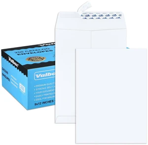 9x12 Self Seal Catalog Envelopes 250 Packs White Envelopes with Peel and Seal Flap for Mailing, Organizing and Storage 9x12 Self Seal Catalog Envelopes 250 Packs White Envelopes with Peel and Seal Flap for Mailing, Organizing and Storage