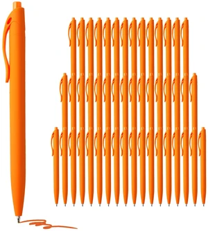 Pens Bulk, 50 Pack No Bleed Orange Click Pen, Wholesale Retractable Ballpoint Pens, Pens Medium Point, Smooth Ink Pen, 1.0MM Orange Ink Pens Bulk, 50 Pack No Bleed Orange Click Pen, Wholesale Retractable Ballpoint Pens, Pens Medium Point, Smooth Ink Pen, 1.0MM Orange Ink
