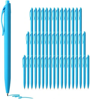 Pens Bulk, 50 Pack No Bleed Sky Blue Click Pen, Wholesale Retractable Ballpoint Pens, Pens Medium Point, Smooth Ink Pen, 1.0MM Sky Blue Ink Pens Bulk, 50 Pack No Bleed Sky Blue Click Pen, Wholesale Retractable Ballpoint Pens, Pens Medium Point, Smooth Ink Pen, 1.0MM Sky Blue Ink