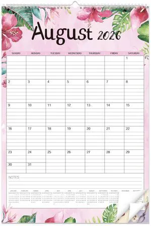 Large Wall Calendar 2026-2027,19-Month Vertical Wall Calendar Runs from Jun. 2026 to Dec. 2027, 22"x15" Hanging Monthly Planner with Thick Paper Watercolor Design for Easy Organizing Large Wall Calendar 2026-2027,19-Month Vertical Wall Calendar Runs from Jun. 2026 to Dec. 2027, 22"x15" Hanging Monthly Planner with Thick Paper Watercolor Design for Easy Organizing