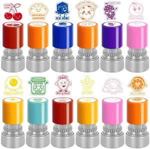 12 Pcs Teacher Stamps for Classroom, Self-Inking Rubber Colorful Stamps Classroom Rubber Stamp for Grading Homework Test Motivation Students Supplies 12 Pcs Teacher Stamps for Classroom, Self-Inking Rubber Colorful Stamps Classroom Rubber Stamp for Grading Homework Test Motivation Students Supplies