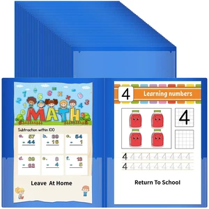 36 Pcs Parent Teacher Communication Folder with Clear Front Pocket, 2 Pocket Home School Folders Take Home Homework Folder for Students Classroom (36, Blue) 36 Pcs Parent Teacher Communication Folder with Clear Front Pocket, 2 Pocket Home School Folders Take Home Homework Folder for Students Classroom (36, Blue)