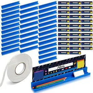 70 Pcs Classroom Desk Name Plates Holder Set Index Cards Storage Classroom Name Tags Kids Desk Accessories Desktop Helper Prop and Park Station Tray Organizer Water 70 Pcs Classroom Desk Name Plates Holder Set Index Cards Storage Classroom Name Tags Kids Desk Accessories Desktop Helper Prop and Park Station Tray Organizer Water