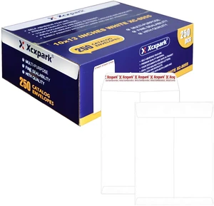 250 PCS 10x13 inches Security Catalog Envelopes Printable Self Seal Envelopes, Anti Tear White Kraft Envelopes for Invitation Cards, Pictures, Photos, Documents 250 PCS 10x13 inches Security Catalog Envelopes Printable Self Seal Envelopes, Anti Tear White Kraft Envelopes for Invitation Cards, Pictures, Photos, Documents