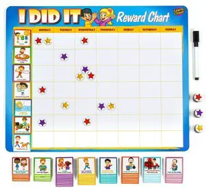 Kids Responsibility Reward Chart - Magnetic Board - 63 Chores Chore Chart Kids Responsibility Reward Chart - Magnetic Board - 63 Chores Chore Chart