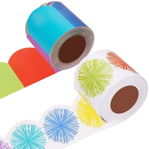 99Ft Bulletin Board Borders Colorful Scalloped Border Trim Roll Rainbow Bulletin Board Decorations Burst Pom Die Cut Classroom Borders for School Classroom Office Chalkboard Wall Desk Decor 99Ft Bulletin Board Borders Colorful Scalloped Border Trim Roll Rainbow Bulletin Board Decorations Burst Pom Die Cut Classroom Borders for School Classroom Office Chalkboard Wall Desk Decor