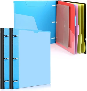 2-Pack Telescoping Project Organizer, 1 Inch 3 Ring Binder, Blue Includes Customizable Cover / Tabbed Catalog Pocket / 5-Tab Pocket Dividers / 1 Plastic Pocket in Each Binder 2-Pack Telescoping Project Organizer, 1 Inch 3 Ring Binder, Blue Includes Customizable Cover / Tabbed Catalog Pocket / 5-Tab Pocket Dividers / 1 Plastic Pocket in Each Binder