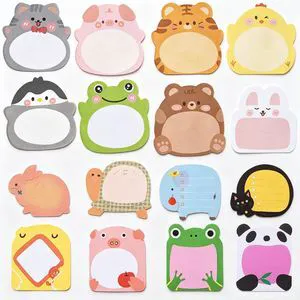 64 Pads Cute Sticky Notes, Animal Sticky Notes Self Adhesive Cartoon Notes Memo Pads Notes Page School Tab for School Office Supplies 64 Pads Cute Sticky Notes, Animal Sticky Notes Self Adhesive Cartoon Notes Memo Pads Notes Page School Tab for School Office Supplies